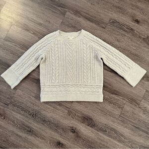 Sundance Touch Magic Cable Knit Metallic Thread Sweater